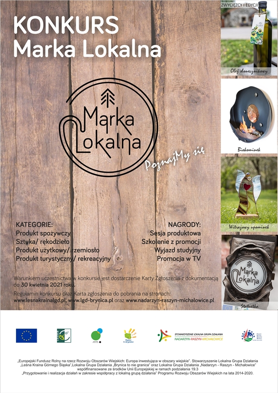 Plakat promujący konkurs "Marka Lokalna"