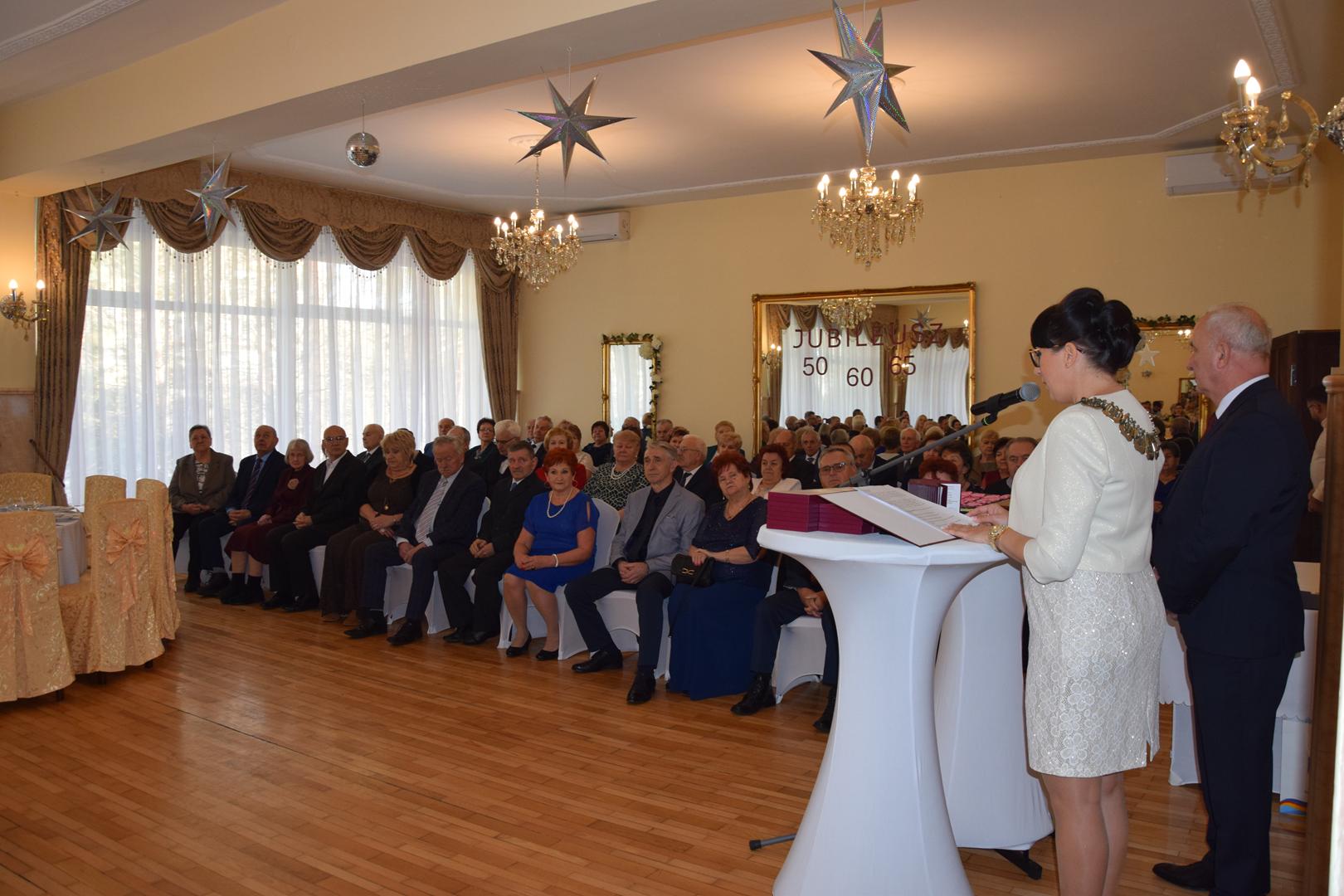 Zdjęcie przedstawiające moment przemowy