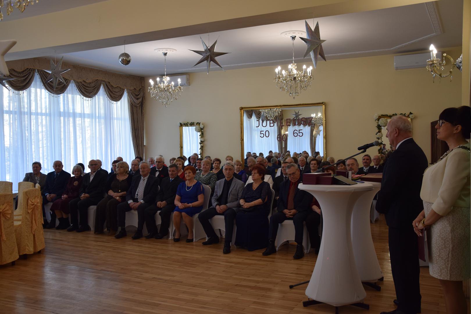 Zdjęcie przedstawiające moment przemowy